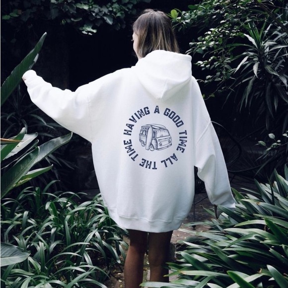 OUTER BANKS “Good Time All The Time” Pullover Hoodie - Picture 1 of 5